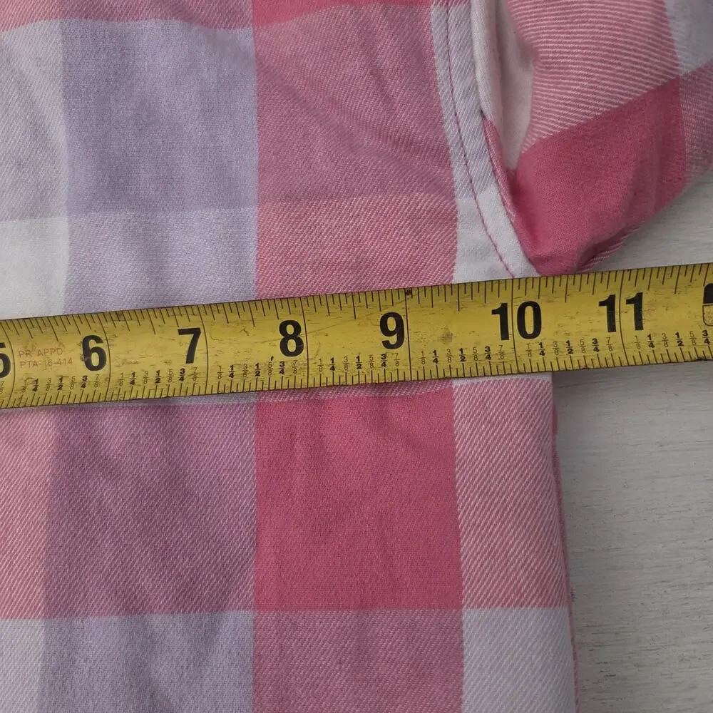 Bass Pro Shops Plaid Shirt Jacket 3-6M Pink Purple White Lined Insulated